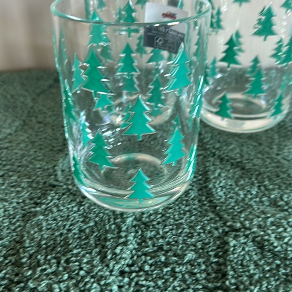 The Farmhouse by Rachel Ashwell Christmas Tree 🌲 Acrylic Glasses Cups NEW - Picture 5 of 5